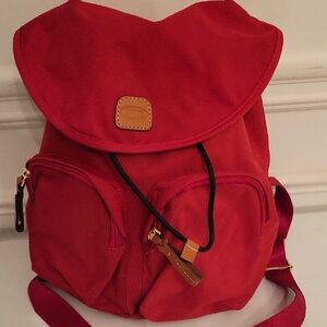 Bric's Red Backpack Purse